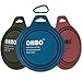 OHMO Comedero para Perros y Gatos 900ml (1 Grande, Azul Pavo Real), Bebedero Perro Portatil, Cuenco de Viaje de Silicona para Mascotas, Plegable