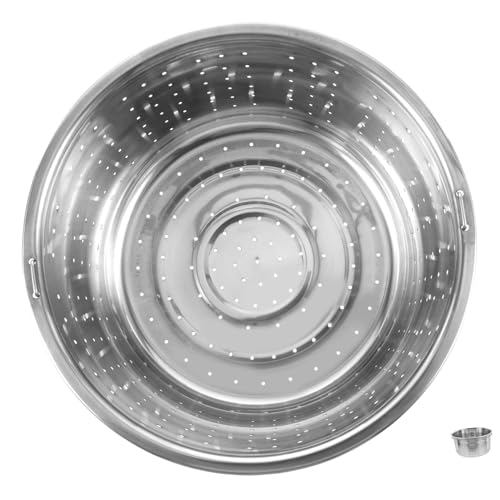 Ipetboom Edelstahl Dampfgarer Einsatz Hitzebeständiger Reiskocher Zubehör Dämpfeinsatz mit Haken Robustes Gemüsedämpfer Sieb für Küchen Dampfgaren Kompakter Metall Dampfkorb für Reis und Ipetboom Edelstahl Dampfgarer Einsatz Hitzebeständiger Reiskocher Zubehör Dämpfeinsatz mit Haken Robustes Gemüsedämpfer Sieb für Küchen Dampfgaren Kompakter Metall Dampfkorb für Reis und