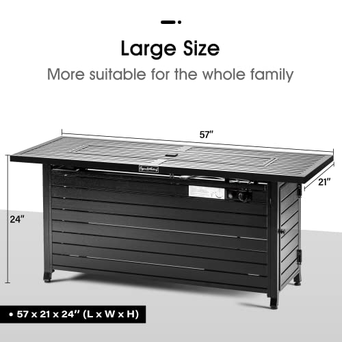 Legacy Heating 57-Inch Propane Fire Pit Table thumbnail 2