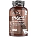 Glucomannano Complex Vegetariano in 180 Capsule con Vitamina D3, B3, Cromo, Colina, Konjac, Il Glucomannano nel Contesto di una Dieta a Restrizione Energetica Contribuisce alla Perdita di Peso (EFSA)