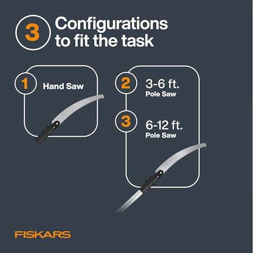 Fiskars 3-12 Ft XtendControl Extendable Modular Pole Saw & Tree Trimmer - image 3
