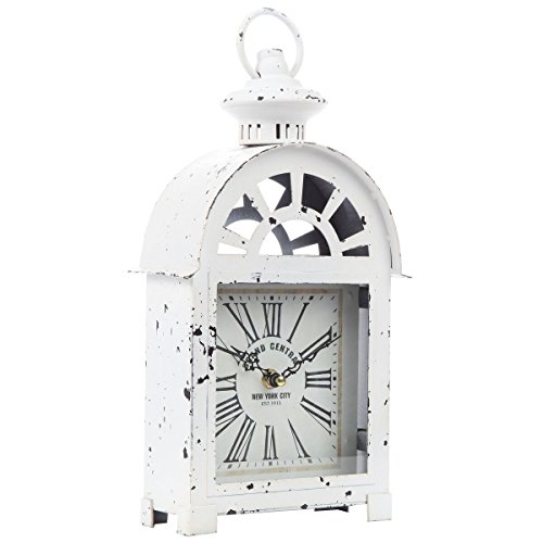 Reloj de mesa estilo tren para decorar salones de diseño vintage y clásico 7