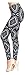 PLUS SIZE Printed Leggings (Black Sapphire)