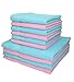 Produktbild Betz 10-TLG. Handtuch-Set Palermo 100% Baumwolle 4 Duschtücher 6 Handtücher Farbe rosé und türkis