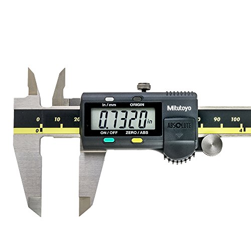 Mitutoyo 500-196-30 Advanced Onsite Sensor (AOS) Absolute Scale Digital Caliper, 0 to 6"/0 to 150mm Measuring Range, 0.0005"/0.01mm Resolution, LCD (2 Pack)