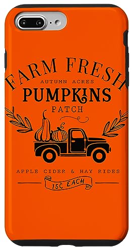 Coque pour iPhone 7 Plus/8 Plus Farm Fresh Pumpkin Cute Vintage Fall