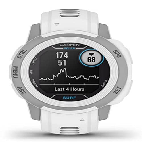 Image of Garmin Instinct 2S SOLAR SURF, Smaller Rugged Surf Smartwatch with Tide Data, Dedicated Surfing Activity Features and Solar Charging, Ericeira