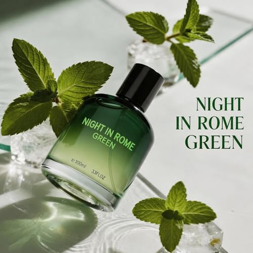 Image of AFLUXE Night In Rome Green Eau de Toilette for Men, Unique Oriental Fougere Coffee Cologne, Long Lasting Elegant Mens Fragrance, 3.3 fl oz (100 ml)