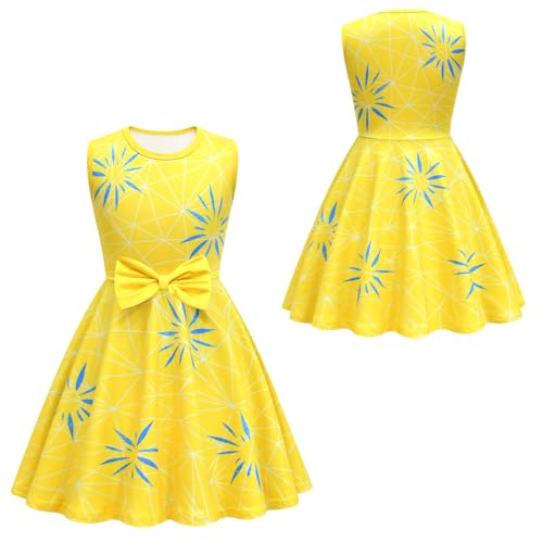 Toddler Girls Casual Dress Sleeveless Little Girls Princess Dress Clothes Party Gown Dress for 3-10 Years3