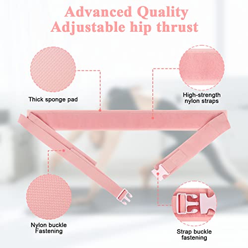 Hip Thrust Belt, Easy To Use With Dumbbells, Kettlebells, Plates, Exercise Hip Thrust Belt With Slip-Resistant Padding For The Gym, Home Workouts #TOP4