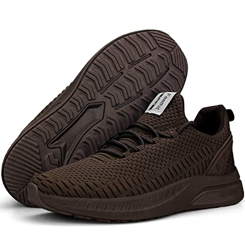 Image of Feethit Mens Slip On Walking Shoes Blade Tennis Shoes Non Slip Running Shoes Lightweight Workout Shoes Breathable Mesh Fashion Sneakers