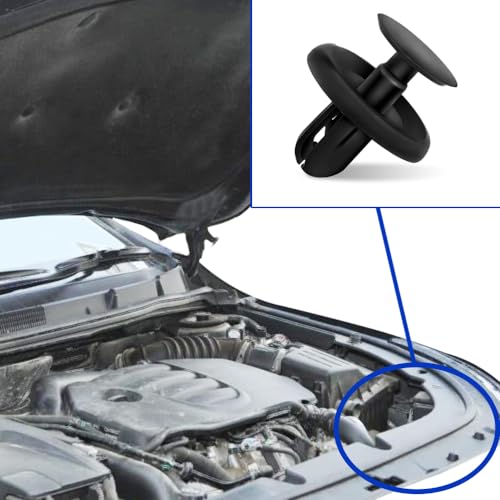 Image of 40PCS Push-Type Retainer Clips, Nylon Car Bumper Fender Engine Splash Shield Under Cover Fasteners, Compatible with Most Vehicles, Replace OEM 90467-07201