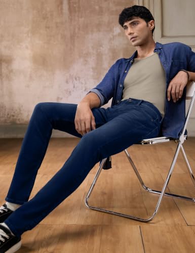 Image of Pepe Jeans Men's Slim Fit Jeans | Mid Rise | Jeans for Man