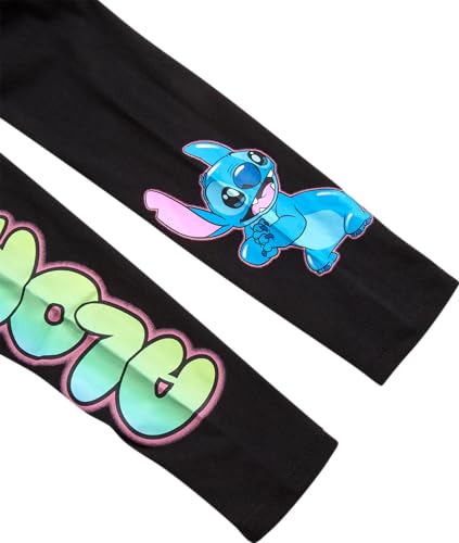Image of Disney Girls Minnie Mouse and Lilo Cotton Blend Crew Neck Graphic T-Shirt | Officially Licensed, Soft Feel, Relaxed Comfy Fit Kids Love, Fun Character Prints, Great for School, Play and Everyday