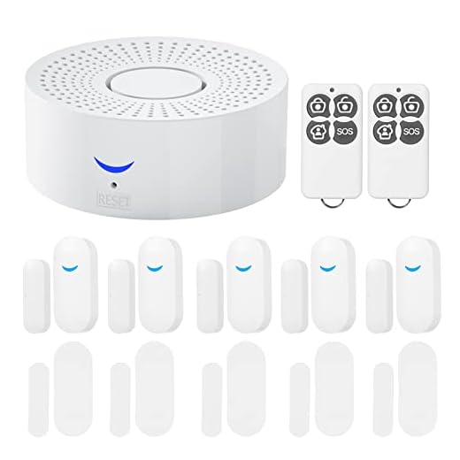 Moniss Kit de sistema de alarme de segurança inteligente Wi-Fi Alarmes multifuncionais Alarme de sensor de janela de porta Sistema magnético de segurança em casa Alerta de porta aberta Sem fio 2,4 GHz Smart Life APP Controle remoto Abertura/fechamento