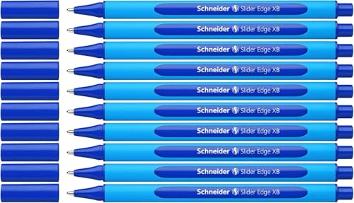 Schneider 152203 Slider Edge (Pointe extra large (XB)) Lot de 10 Stylos, Encre bleu