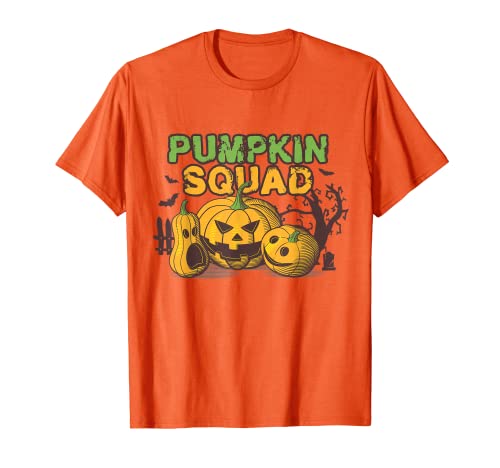 Pumpkin Squad | Jackolantern Shirts Kids | Talla de calabaza Camiseta