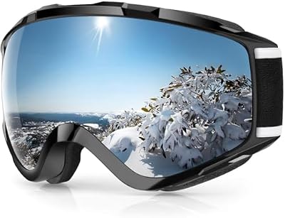 findway Gafas de esquí y nieve, 100 % protección UV diseño sobre gafas OTG para hombres, mujeres y jóvenes