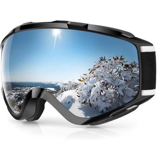 Findway Skibrille, Snowboard Brille für Brillenträger Herren Damen Erwachsene Jugendliche OTG UV-Schutz Kompatibler Helm Anti Fog Skibrillen Sphärisch Verspiegelt Findway Skibrille, Snowboard Brille für Brillenträger Herren Damen Erwachsene Jugendliche OTG UV-Schutz Kompatibler Helm Anti Fog Skibrillen Sphärisch Verspiegelt