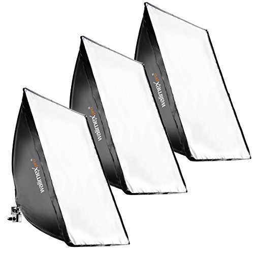 Daylight Set mit Lampe (3x250 Watt) und Softbox (40x60 cm)