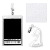 ERDOGLY Agent Costume Set, Black Novelty ID Badge Props for Men in Cosplay, Detective Party Favors Secret Agent ID Card Holder with Secret Spy Earpiece for Halloween Mystery Party Supplies