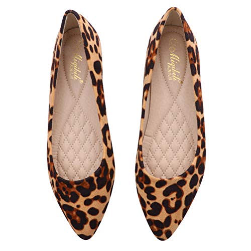 Zapatos Planos De Mujer con Estampado De Leopardo Diseño Elegante Y Cómodo Ideal para Ocasiones Informales Y Fiestas Talla 38