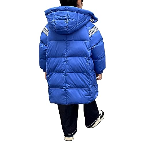 Boys' Warm Winter Down Jacket Hooded Mid Length Parka Coats Snow Outwear2