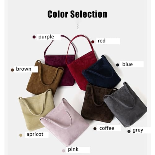 Premium Suede Leather Crossbody Purses for Women Small Shoulder Bag with Adjustable Strap Suede Hobo Bag3