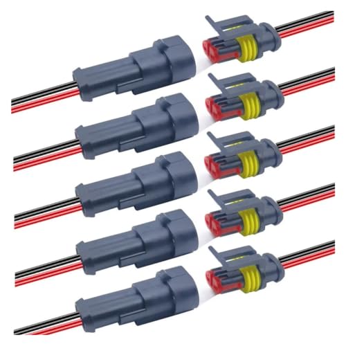 Conector impermeable de 3 pines para cables de coche y barco, pack de 10 piezas rápidas 2
