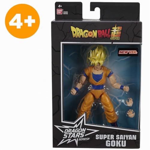 BANDAI - Dragon Ball Super - Figurine Dragon Star 17 cm - Super Saiyan Goku - Licence Officielle Dragon Ball - Figurine articulée Goku - Jouet Enfant 4 Ans et + - Figurine d'action - 36192