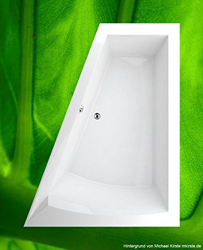 Bañera Galia 175 x 135 cm derecha + pies + desagüe + fijación
