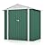 Patiowell 6x4 FT Outdoor Storage Shed, Garden Tool Storage Shed with Sloping Roof and Double Lockable Door, Outdoor Shed for Garden Backyard Patio Lawn,Green