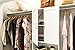ClosetMaid SuiteSymphony Wood Closet Door Set Pair, Add On Accessory, Shaker Style, For Storage, Clothes, For 25 in. Units, Pure White/Satin Nickel