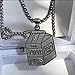 Gnbzxce Unique Stainless Steel Hip Hop Pendant Necklace Juices Box Charm Sweater Chain Handmade Jewelry Men And Women
