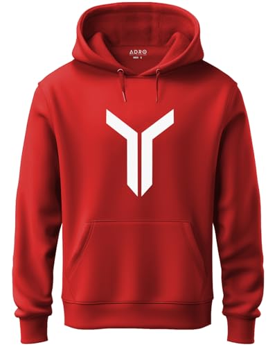 Image of ADRO Mens Graphic Printed Cotton Hoodies