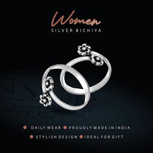 Image of 925 Sterling Silver Peacock Design Toe Ring for Women and Girls | Polish Adjustable Toe Bichiya | Adjustable