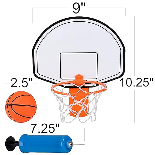 ArtCreativity Mini Basketball Hoop Trash Can Set, Includes Clip-On Hoop with Backboard, Inflatable Ball and Pump, Fun Indoor Basketball Hoop for Kids, Office Toys, Trashketball Classroom Games3
