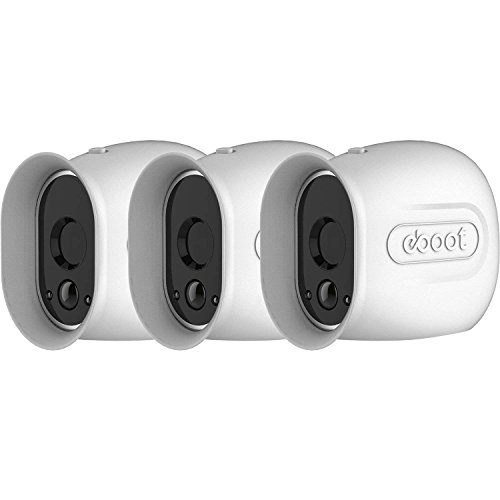 Preisvergleich Produktbild Silikonhüllen für Arlo Smart Kabellose Sicherheitskamera, 3 Stück, Weiß