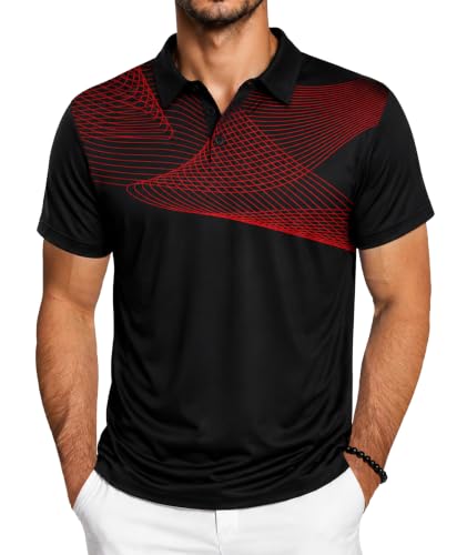 Image of ZITY Golf Polo Shirts for Men Short Sleeve UPF 50+ Athletic Tennis T-Shirt