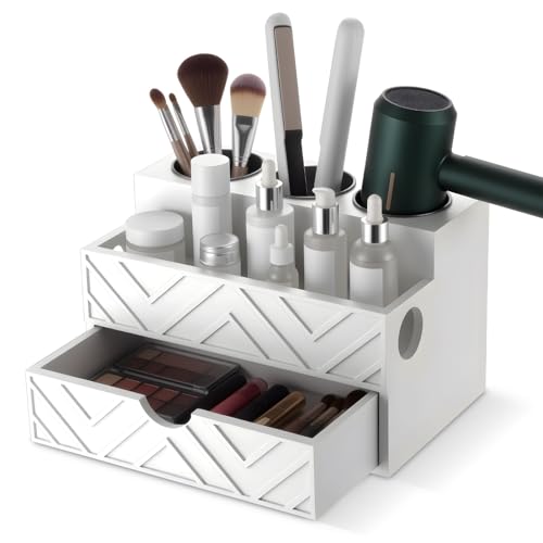 AceOrbit Hair Tool Organizer with Drawer, Hair and Makeup Bathroom