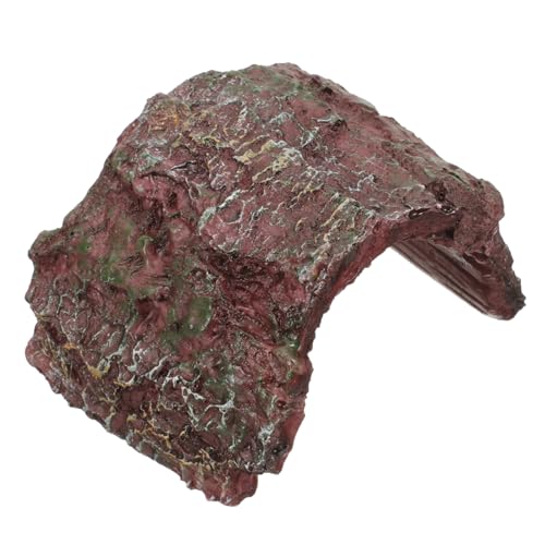 Levemolo Simulation Reptile Cave Turtle Habitat Basking Platform Bearded Dragon Tank Decoration Reptile Hide