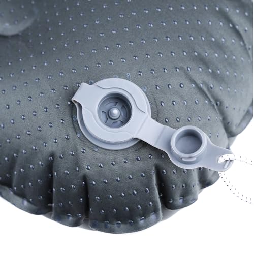 Almohada inflable de poliéster para viaje compacta miniatura 3