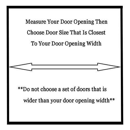 Louvered Café Interior Swing Solid Wood Door,Wooden Swinging Cowboy Door,Self Closing Double Action Swinging Door for Cafe Saloon Pub Doors Gate,Metal Hinges,Custom,B,W80xH90cm(31x35in)