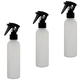  Leere Sprühkopf-Flasche 150ml, Kosmetex Sprühflasche, Plastik, zylindrisch, halbtransparent, 3 x 150ml