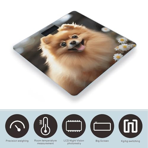 Báscula Digital de Baño con Diseño Pomeranian 400 lb miniatura 3