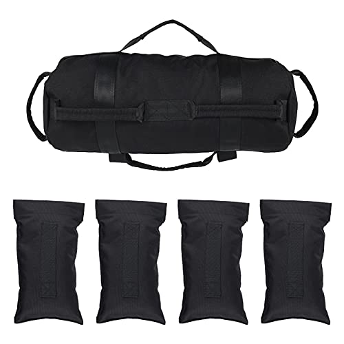 Saco de arena de peso ajustable para entrenamiento de fuerza y entrenamientos funcionales de fitness