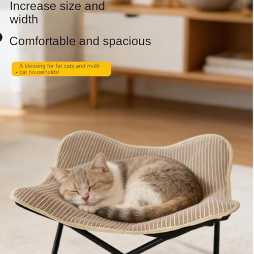 Chaise longue pour animaux de compagnie et lit à gratter pour chat avec cadre en métal - 5