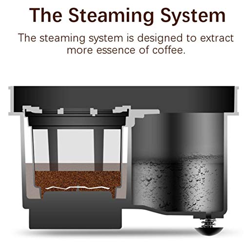 LICHUAN Kaffeemaschine Kaffeemaschine 1.2l Automatische Espressomaschine Tropflatte und Cappuccino Machine Bohnenmühle… – Bild 3