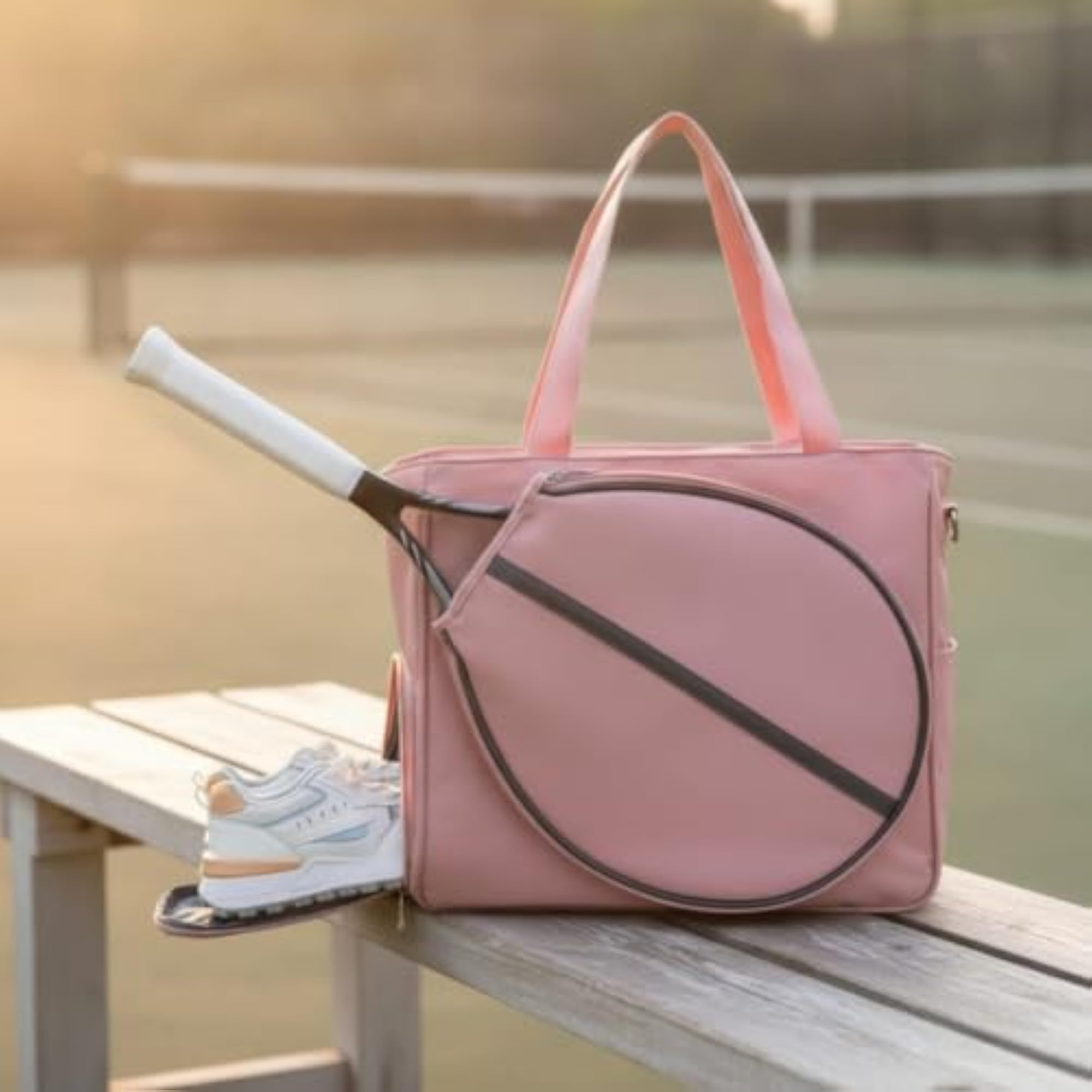 Structured Racket Bag with Shoe Compartment