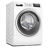 Bosch Home & Kitchen Appliances Bosch Series 8 WDU8H541GB Washer Dryer with 10kg Washing and 6kg Drying Capacity, 1400rpm Spin Speed, Iron Assist, Wash & Dry 60, Freestanding, White
